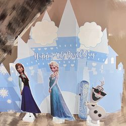 Frozen Elsa Birthday Backdrop