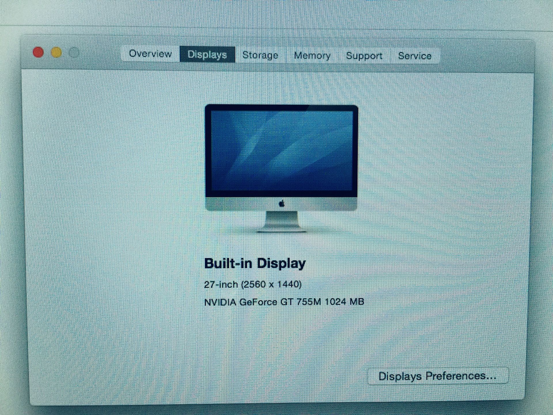 Optimal Condition! OS X Yosemite 27” iMac , GHz Intel Core i5, 8 GB,  INVIDIA GeForce,