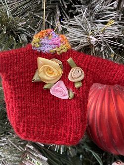 Handmade Mini Sweater Christmas Ornament 
