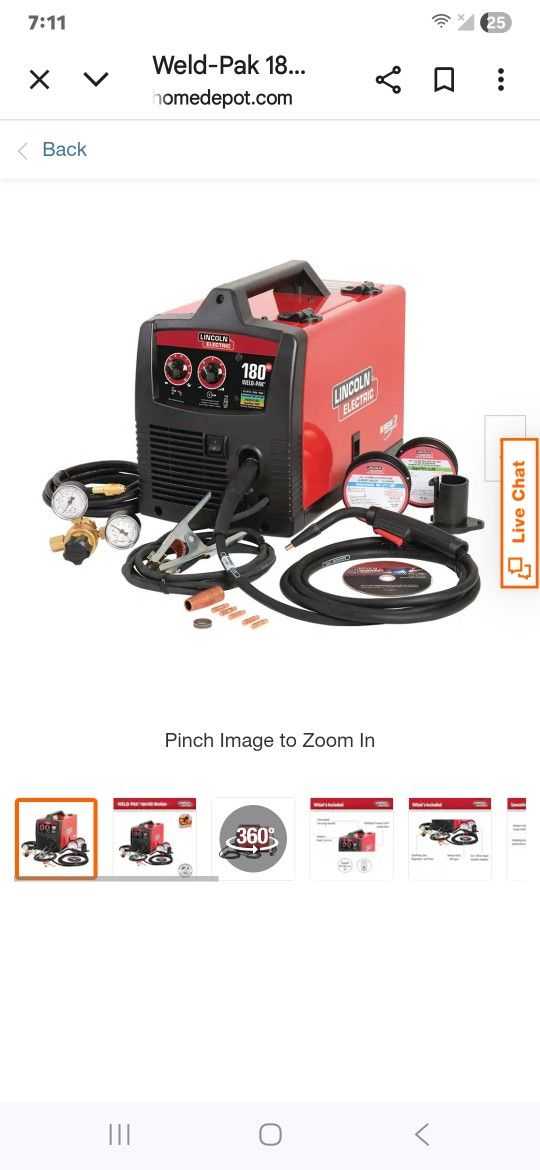 Lincoln Electric 180 Amp Pak.. Brand New