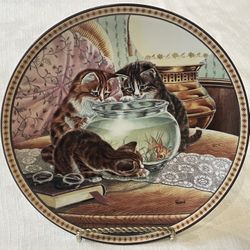  Knowles 1991 "Fish Tales" limited edition decorative plate. 8.5”