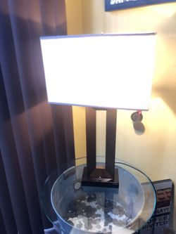 Nice lamp with charger port attached