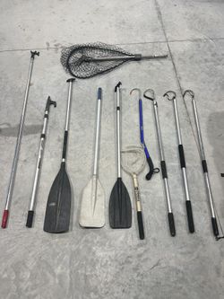 Paddle Gaff Push Pole Fishing Net