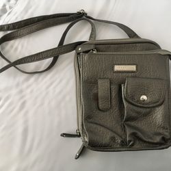 Gray Crossbody Bag