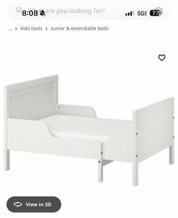 Kids White bed frame .