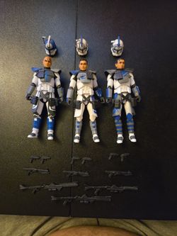 Star Wars Vintage Collection 501st ARC Troopers Echo Fives Jesse 3-Pack Complete