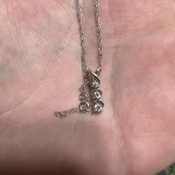 14k Gold And Diamond Necklace 