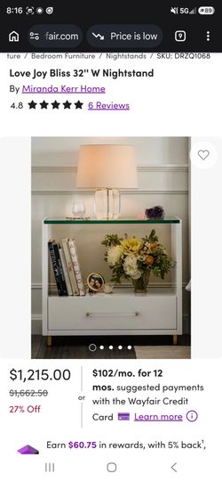 32" Nightstand