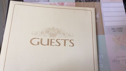 Guestbook for wedding bridal engagement baby shower