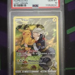 Pikachu TG05 Lost Origin PSA 10