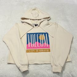 Volcom Women's Cream Graphic Hoodie