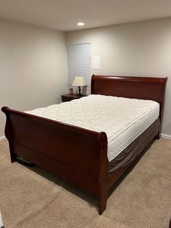 Queen-Sized Sleigh Bedframe