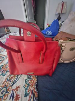 Christian Siriano New York Red Satchel Handbag