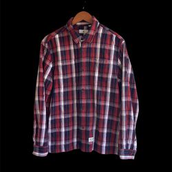 Undefeated plaid button up shirt Streetwear M 
