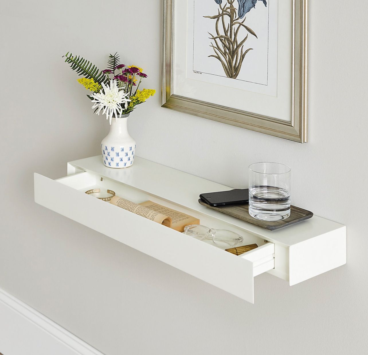 Floating Shelf w/Drawer