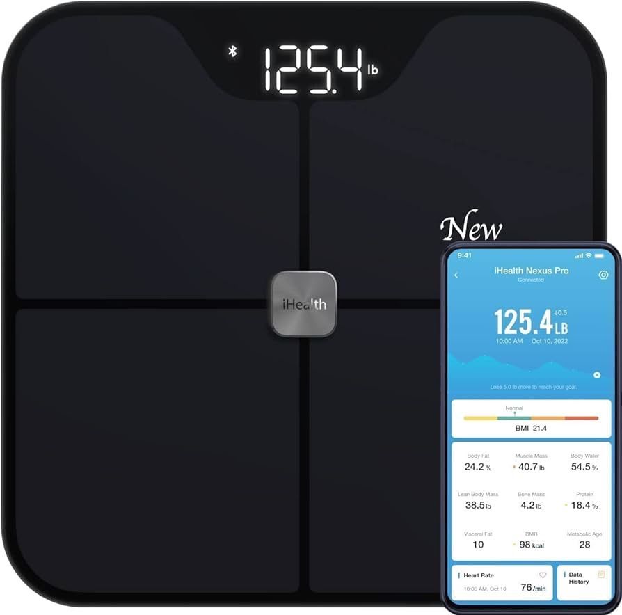 PRO Digital Bathroom Scale with Smart Bluetooth APP to Monitor Body Weight, Body Fat Scale,BMI,Muscle Mass,Composition Health Analyzer- Weighing Up to