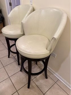 Modern Faux Leather Bar Stools