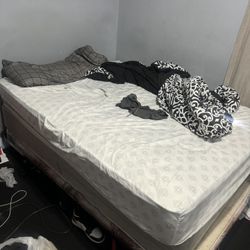Queen Size Mattress And Bed frame 