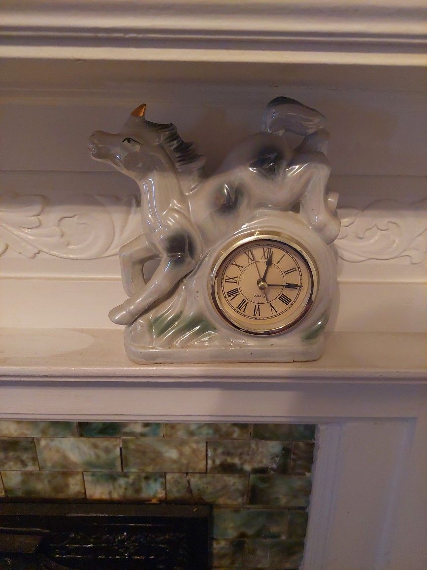 Vintage Unicorn Clock 