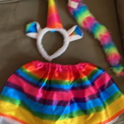 Unicorn  Costume For Girl 4 To 8 Years Old 