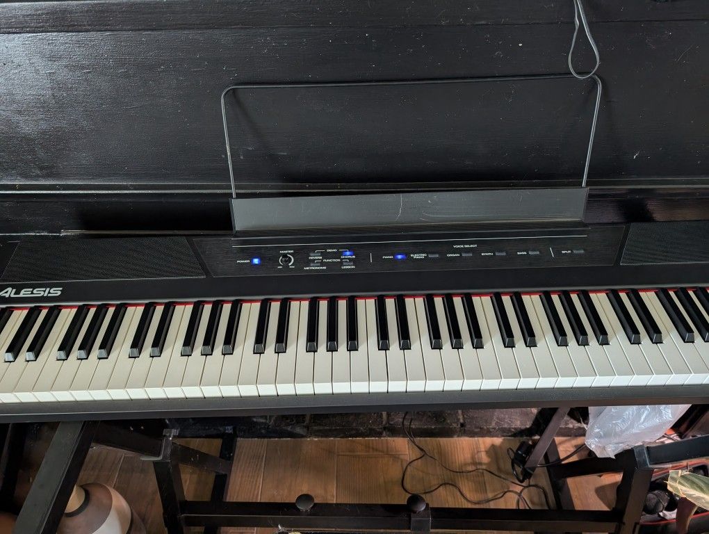 Alesis Recital Keyboard With Cover, Stand , And Seat +Accessories
