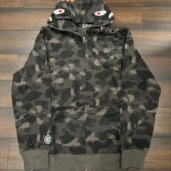 Black Bape Full Zip Hoodie