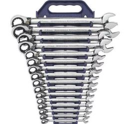 GEARWRENCH 16 Pc Reversible Ratcheting Combination Metric Wrenches