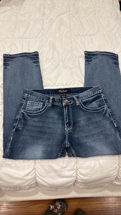 Boot cut blue jeans