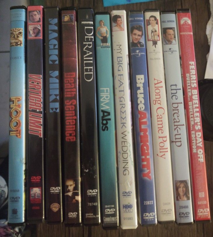 11 DVDs For Sale 