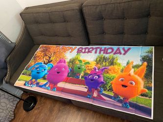 Sunny bunnies birthday banner