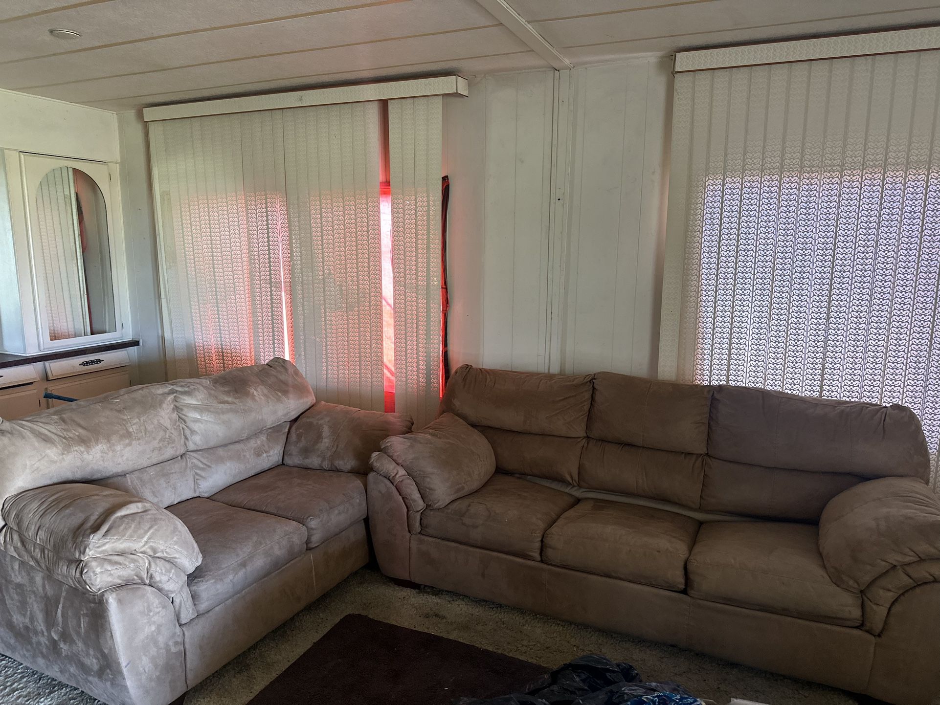 Tan Sofa Set