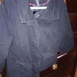 Jacket Woman's Large Jet Black