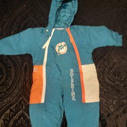 Miami Dolphins Baby Jumpsuit