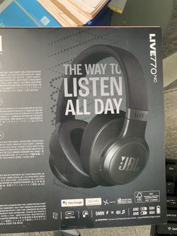 L Wireless Over-Ear Headphones Live 770NC with True Adaptive Noise Cancelling in Black