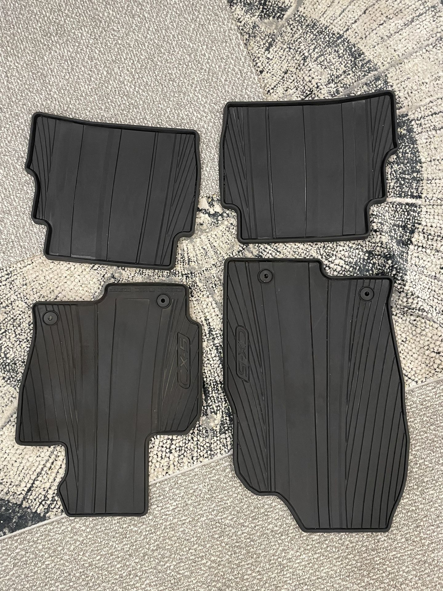 2013-2016 MAZDA Genuine CX-5 Front & Rear All-Weather Floor Mats Set of 4 - Mazda