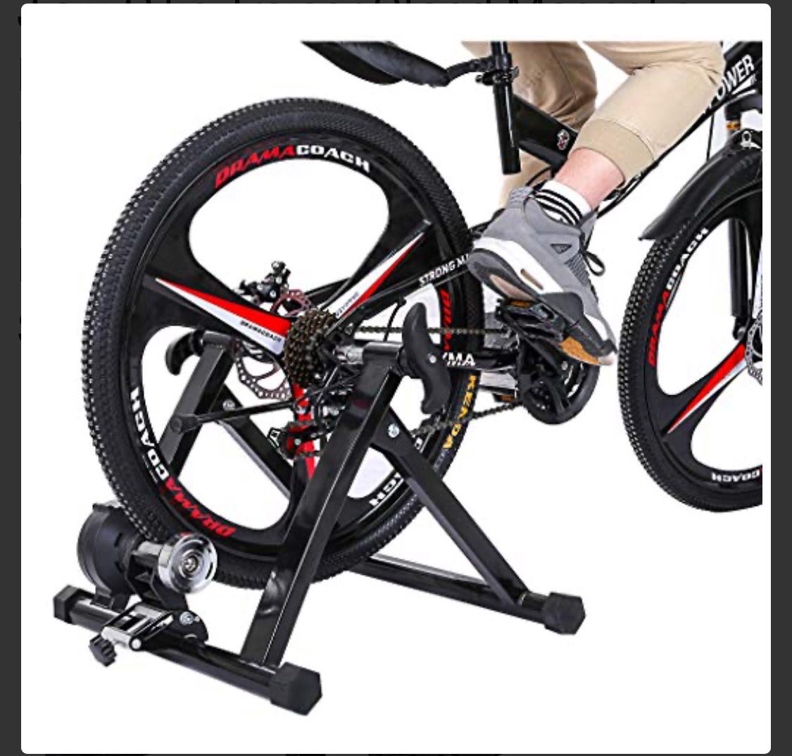 Jiaju Bike Trainer Stand Magnetic Bicycle Stationary Stand for Indoor Exercise Cycling Mountain Bike
