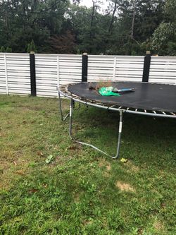 Large Outdoor Trampoline with Frame