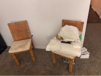 Two sets of chairs