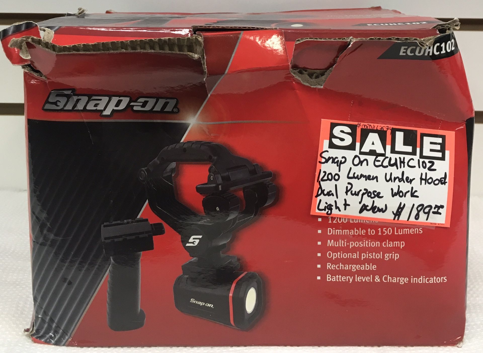 Snap On ECUHC102 1200 Lumen Under Hood Dual Purpose Work Light New