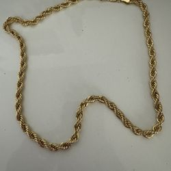 Hallow Gold Chain 14K 68 grams