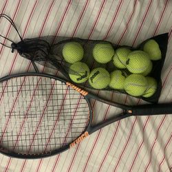 Tennis Racket With Balls