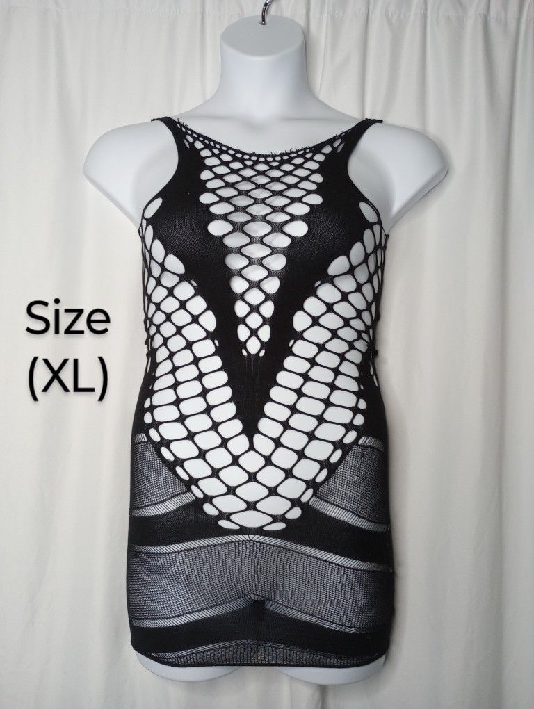 Seamless Fishnet Cut Out Dresses Plus Size (XL) $5/Each