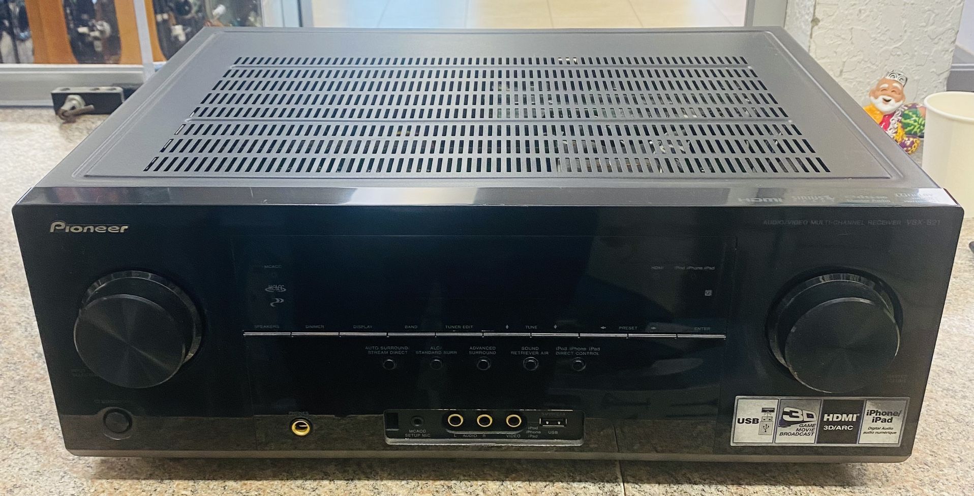 PIONEER VSX 821-K AUDIO/VIDEO MULTI CHANNEL RECEIVER