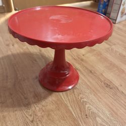 Red Table Cake Display Stand