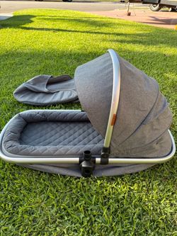 MOM Push Stroller Bassinet Attachment – Gray