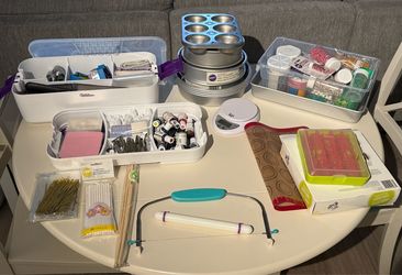 Baking supplies - Wilton, fondant, pans, sprinkles, coloring