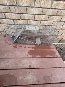 Havahart animal trap. 10 x 12 x 32 inches