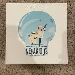 Nefarious Strategy Board Game Excellent Condition - OPEN TO TRADES