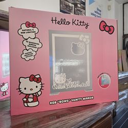🛑 Hello Kitty® RGB "Bows" Vanity Mirror, New in the Box.