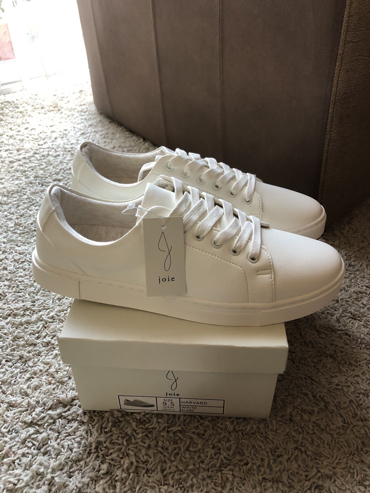 ✨ Joie Women’s Harvard Lace Up White Sneaker, Size 9.5